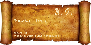 Muszka Ilona névjegykártya